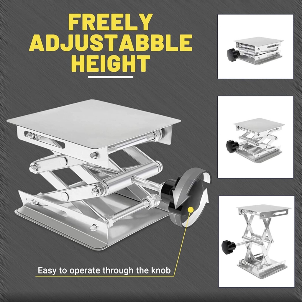4pcs Laser Engraver Lift Stand Stainless Steel Lifting Platform for