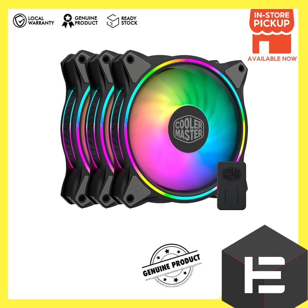 Cooler Master Masterfan Mf120 Halo ARGB 3 In 1 Chassis Fan ( Mfl-B2Dn ...