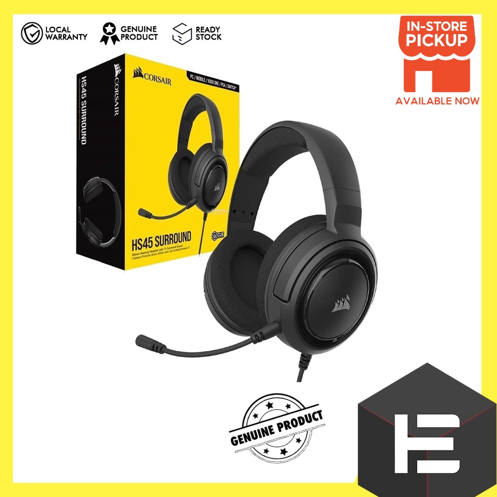 CORSAIR Hs45 Surround 7.1 Gaming Headset Carbon ( CA9011220AP