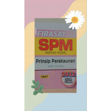 FIRASAT SPM KERTAS MODEL PRINSIP PERAKAUNAN (new) | Shopee Malaysia