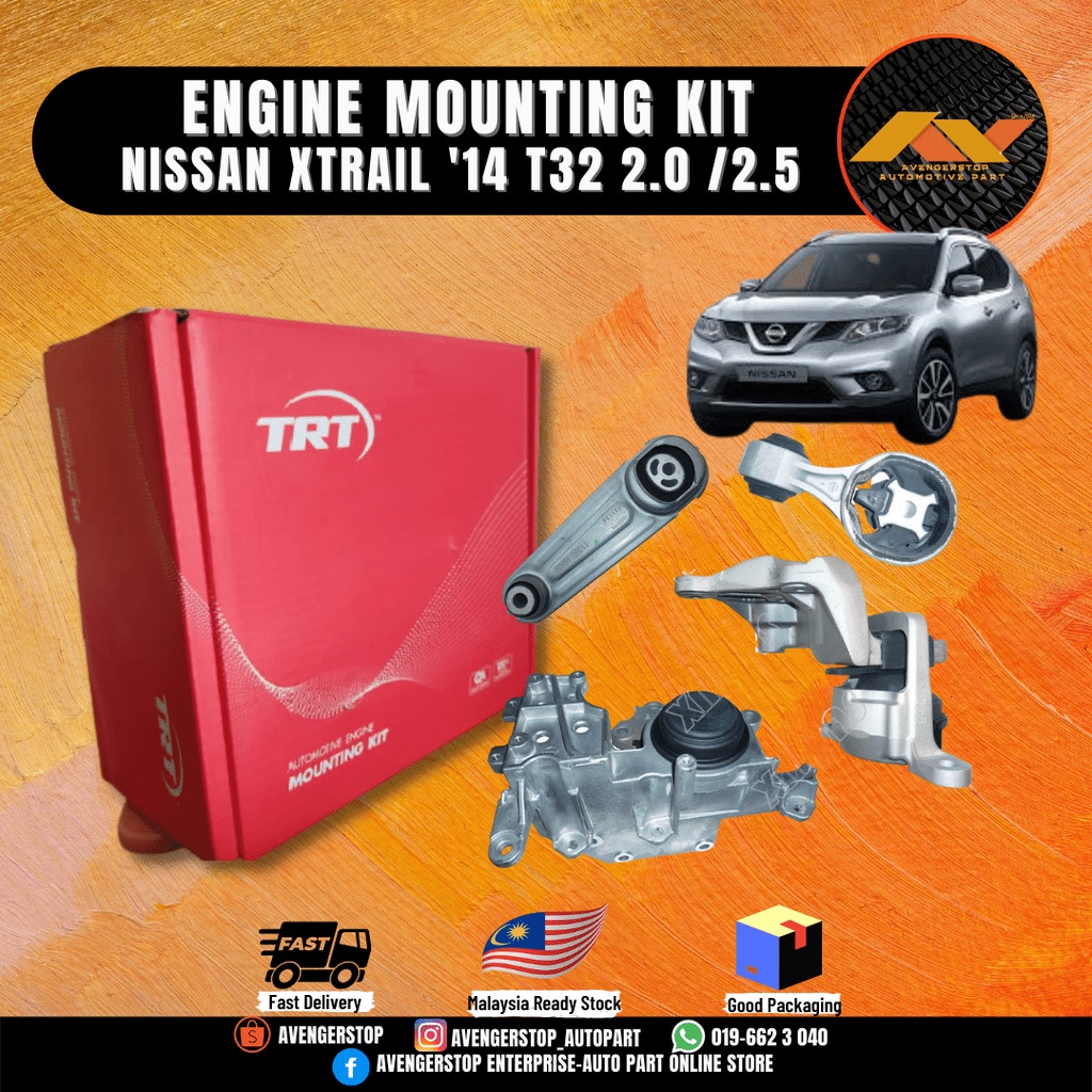 NISSAN X-TRAIL T32 2.0 2.5 TRT ENGINE MOUNTING KIT SET NEW HIGH QUALITY ...