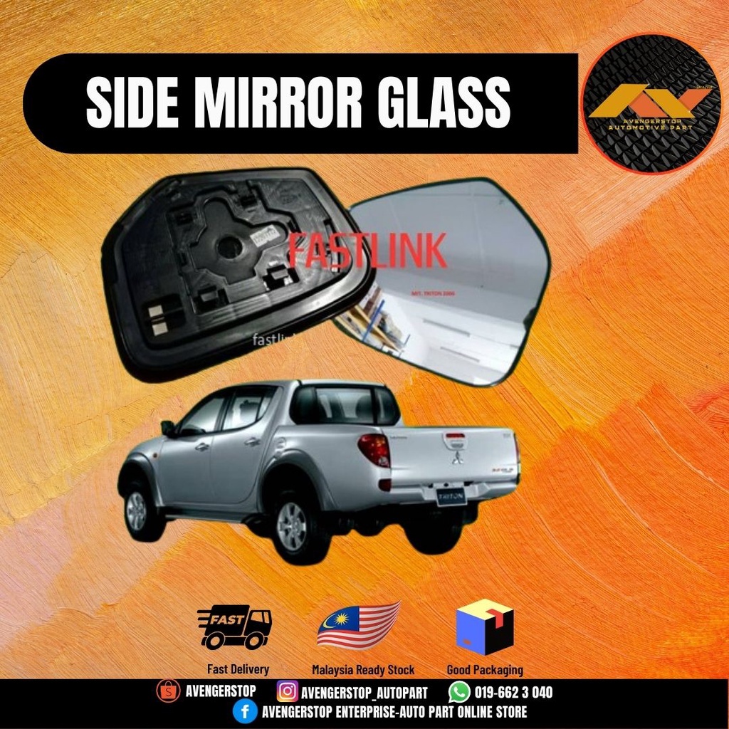 ORIGINAL MITSUBISHI TRITON 2006 SIDE MIRROR GLASS 100 NEW BARU