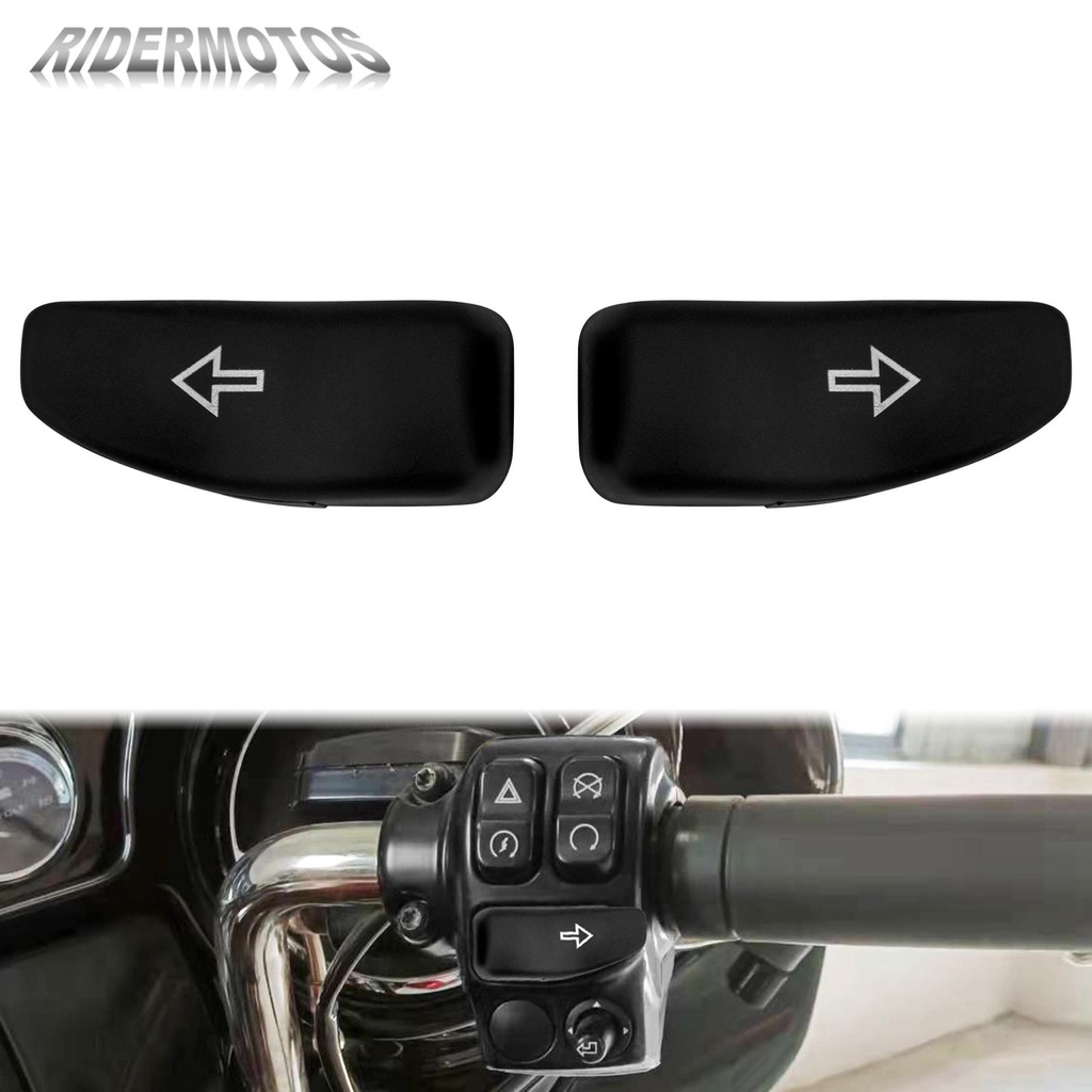 Motorcycle 2Pcs Turn Signal Switch Extension Caps Extended Button Cover