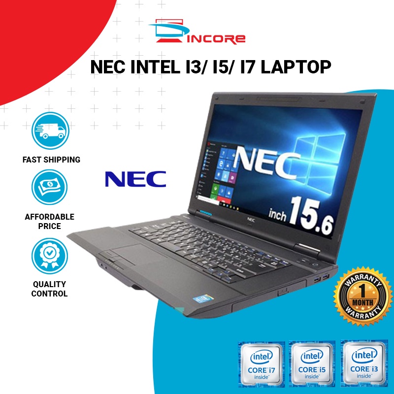 Nec INTEL I3 I5 I7 1ST 2ND 3RD 4TH GEN Laptop 2GB 4GB 8GB RAM HDD SSD ...