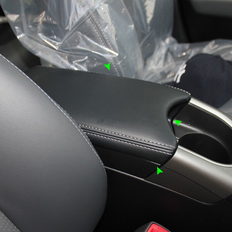 Car Accessories Center Console Lid Armrest Box Leather Cover Sticker