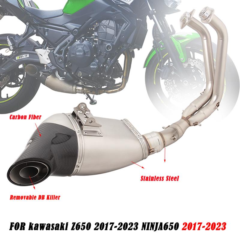 Full Exhaust System For Kawasaki Ninja 650 Z650 1723 Bottom Row