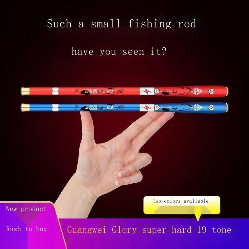 Mini fishing rod ultra-short section fishing rod hand rod ultra-light ...