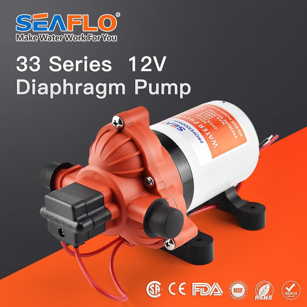 SEAFLO 3.0 GPM 45 PSI Automatic Marine Water Diaphragm Pump 12V Self