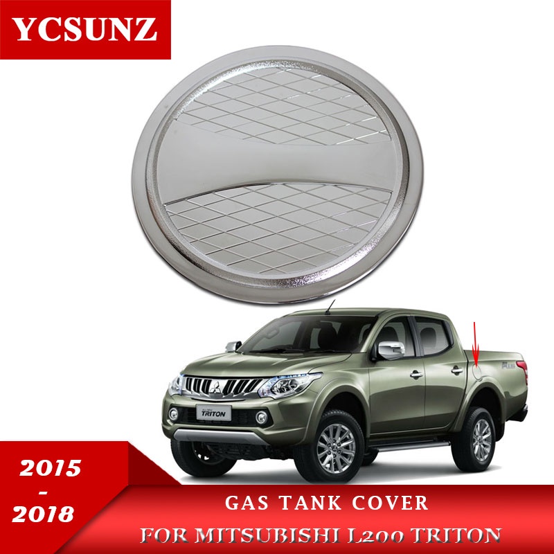Chrome Gas Cap Cover For Mitsubishi L200 Triton Ford Ranger Mazda bt50