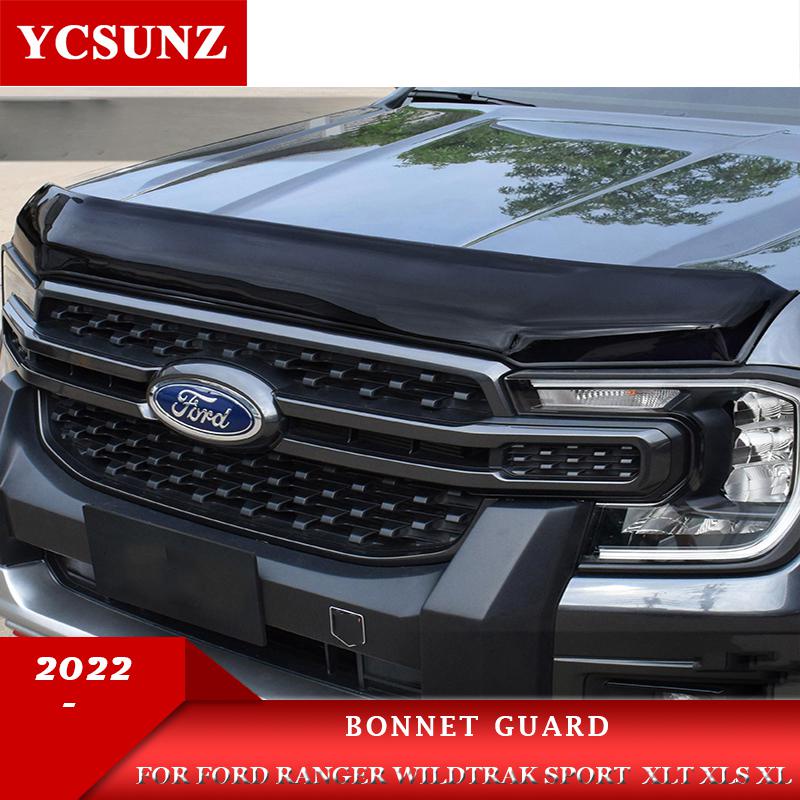 Bonnet Guard Shields For Ford Ranger Wildtrak Sport XLT 2022 2023 XLS ...