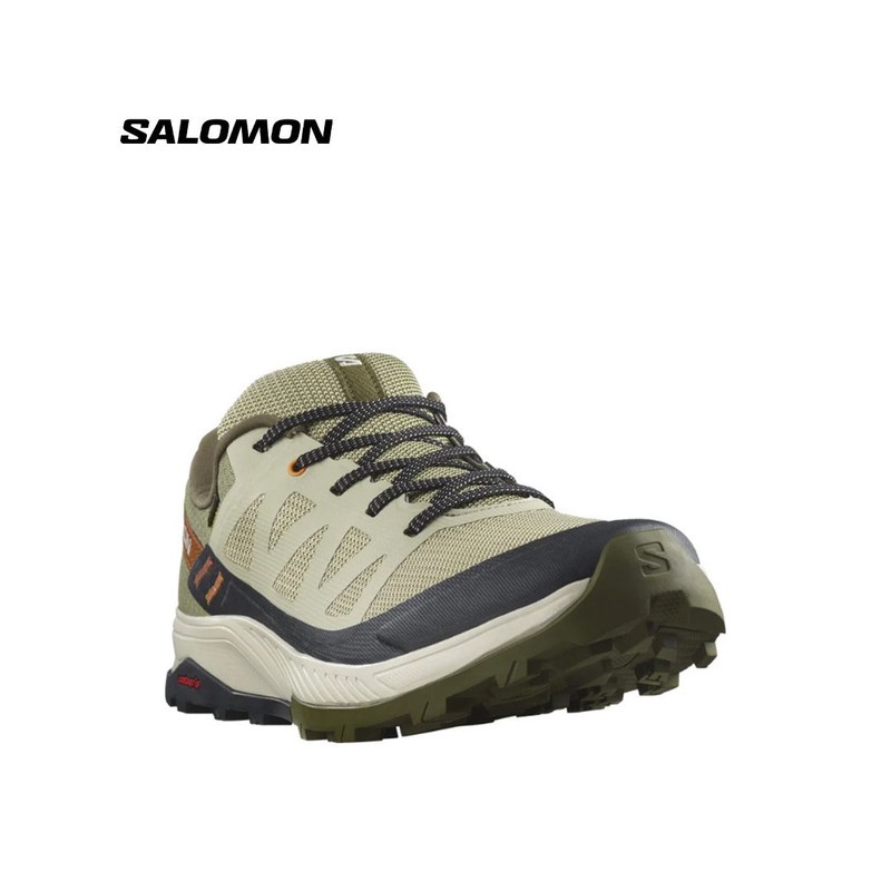 Salomon Men's Outrise GTX Hiking Shoes Moss Gray/Olive Night/Sugar