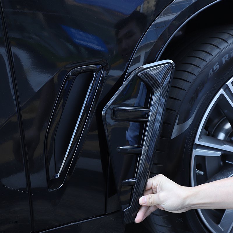 thumbnail image 2 of Larcele Car Exterior Decorative Air Flow Intake Air Vents Stickers JFK-02 (Black 2 of 9