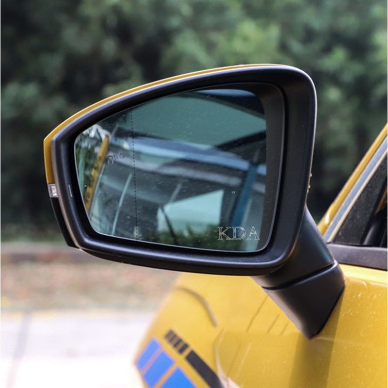 Auto Left Right Side Heated Blind Spot Warning Wing Rear White Mirror