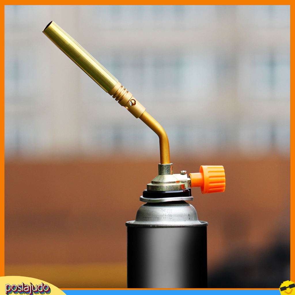 (Poslajudo) Butane Gas Torch Head Brass Flamethrower Casette Torch ...