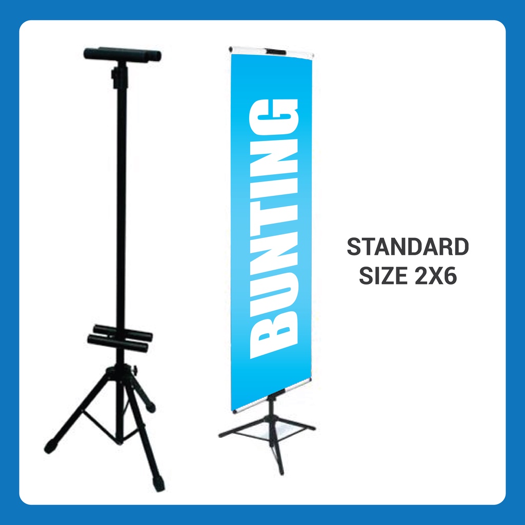 Tripod Bunting Stand With Bunting Standard Size 2x6ft Shopee Malaysia