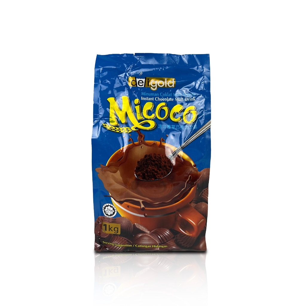 Deligold Micoco Instant Chocolate Malt Drink 1kg, Halal Morning ...