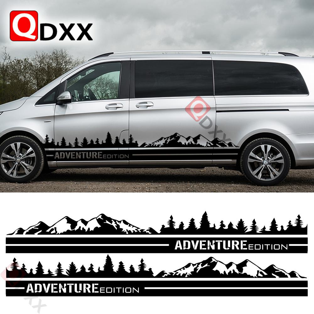 2Pcs/Lot Car Stickers, For Benz Vito V Class W447, For Viano W639