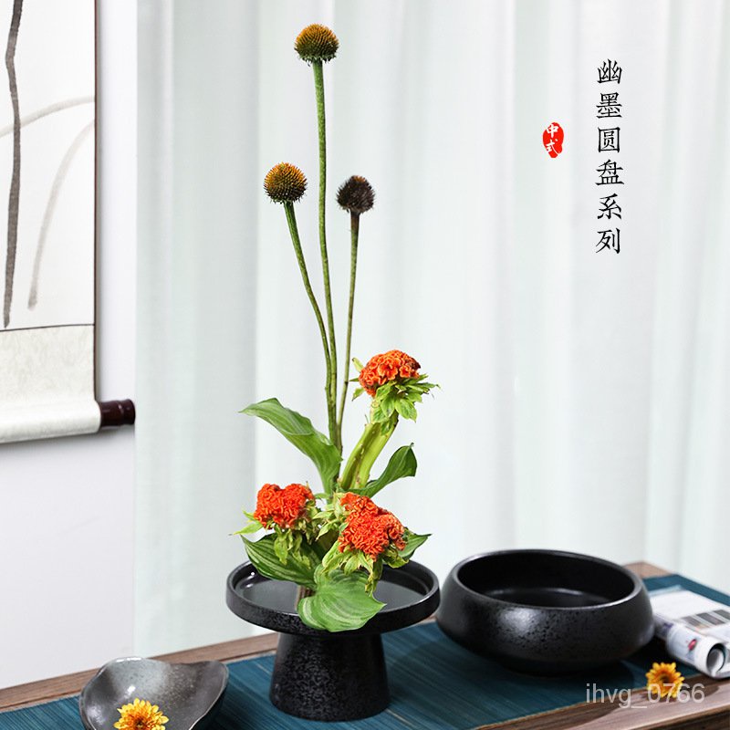 Jianshan Flower Arranger Holder: Tray Pin Holders With Fixation