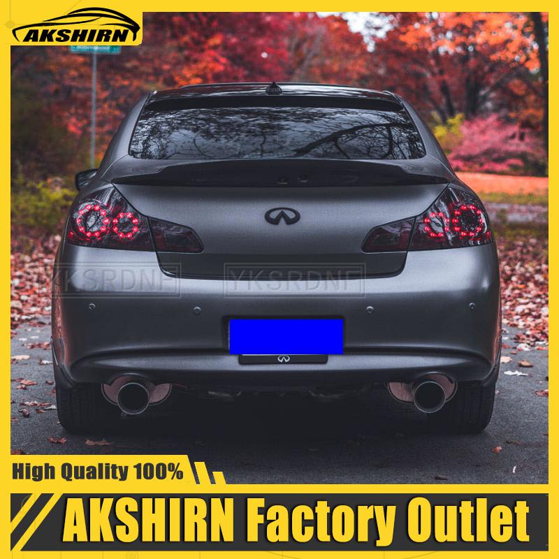 Carbon Fiber Rear Trunk Boot Lip Spoiler Wing for Infiniti G37 4 Door