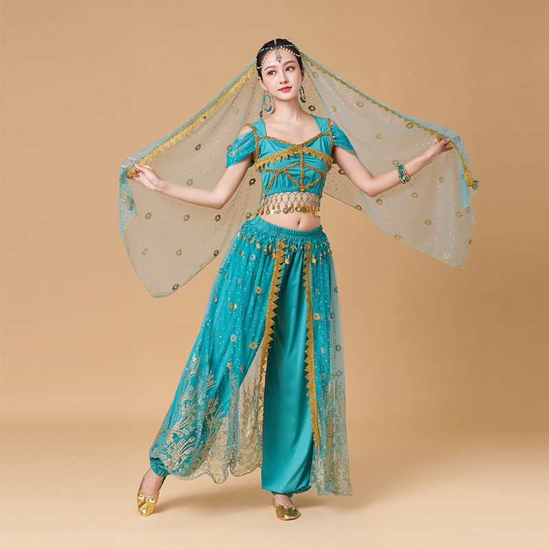 Belly Dance Performance Costume Take Princess Jasmine Exotic High G Belly Dance Costume Princess 9879