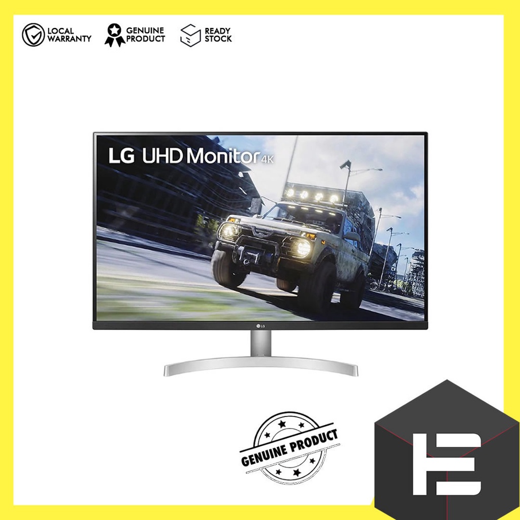 保証ありーLG フレームレス モニター ディスプレイ 32UN500-W - PC