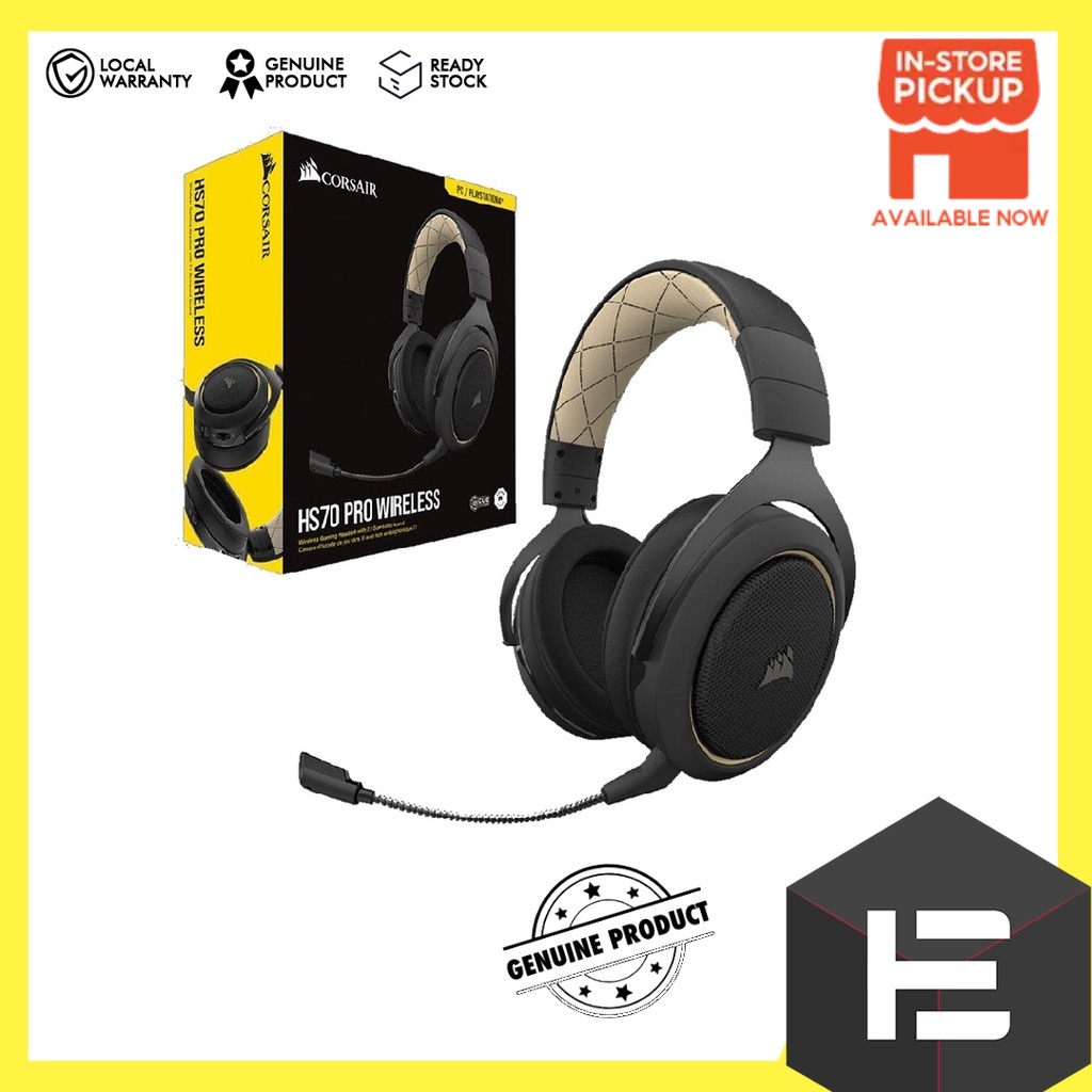 CORSAIR Hs70 PRO Wireless 7.1 Gaming Headset Cream CA 9011210