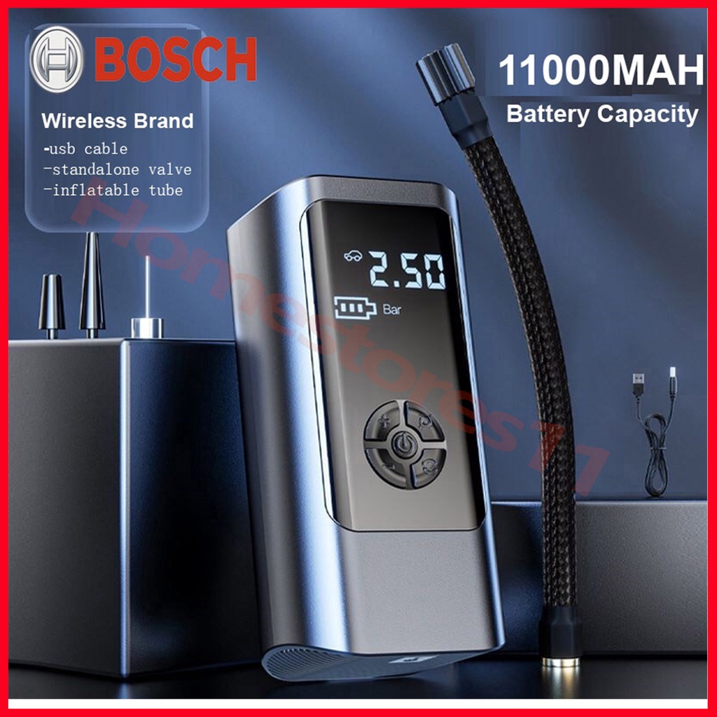 100 Original BOSCH 1901 Air pump Cordless Air Pump Portable Angin