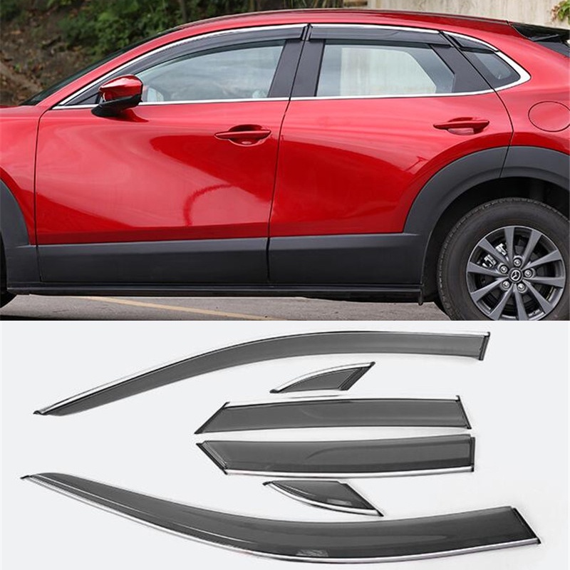 For 6PCS Mazda CX30 Car Window Visor Windows Side Waterproof