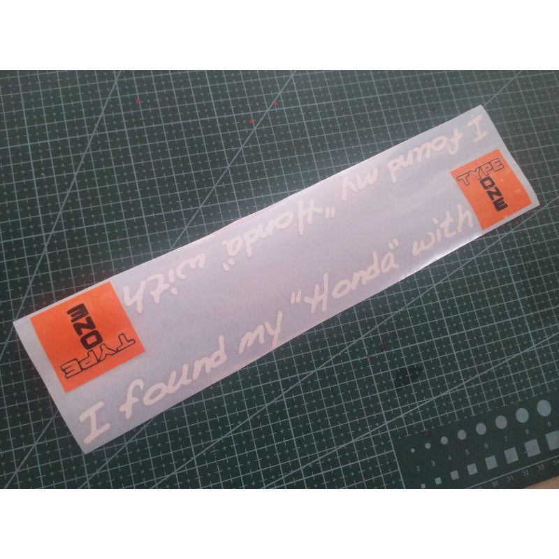 Sticker I Found My Honda With Type One | Shopee Malaysia