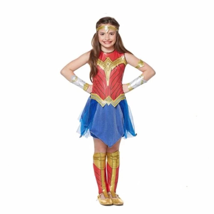 Deluxe Child Dawn of Justice WonderWoman Magical Woman Costume Kids ...