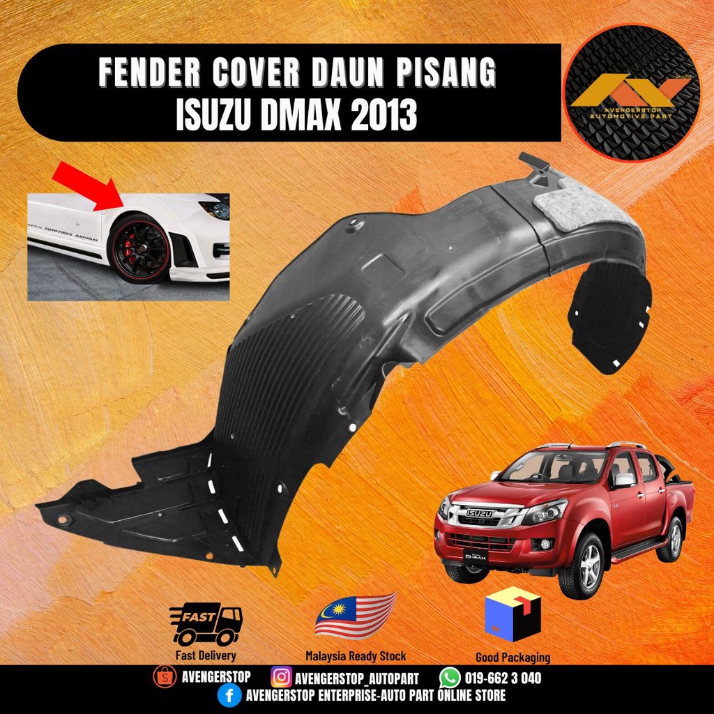 ISUZU DMAX 2013 DAUN PISANG FENDER UNDER COVER LINING BAWAH PENUTUP