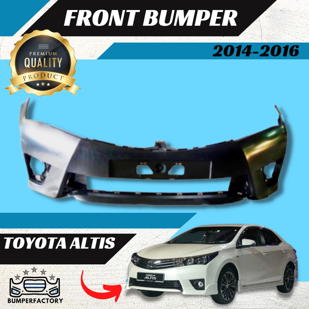 Toyota Altis 2014 Front Bumper Depan Pp Material Fastlink | Shopee Malaysia