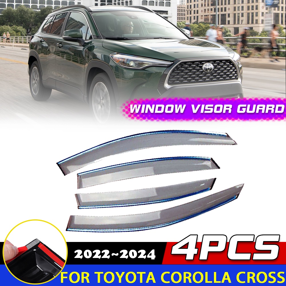 Car Windows Visor for Toyota Corolla Cross XG10 2022 2023 2024 Awnings