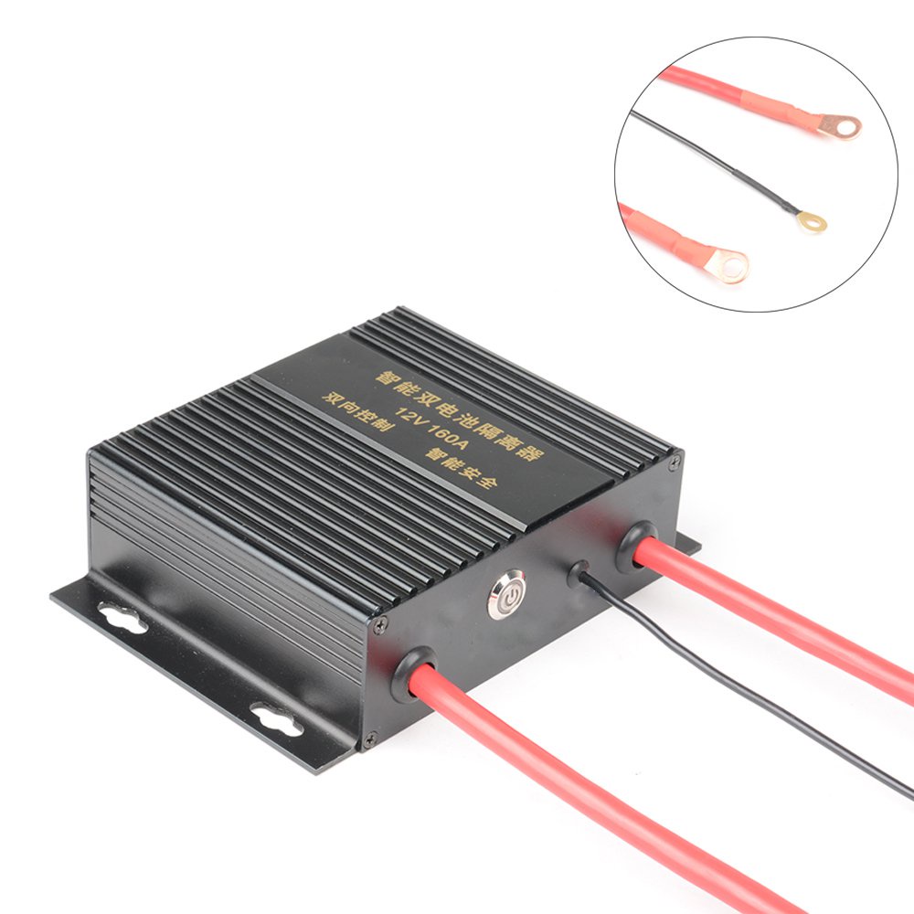 160A Dual Battery Smart Isolator 12V Voltage Sensitive Relay ON/OFF Car