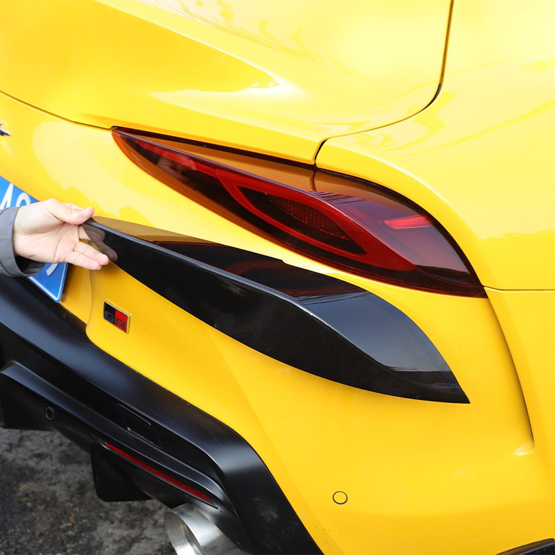 For Toyota GR Supra A90 20192022 Black Car Tail Light Cover Indicator