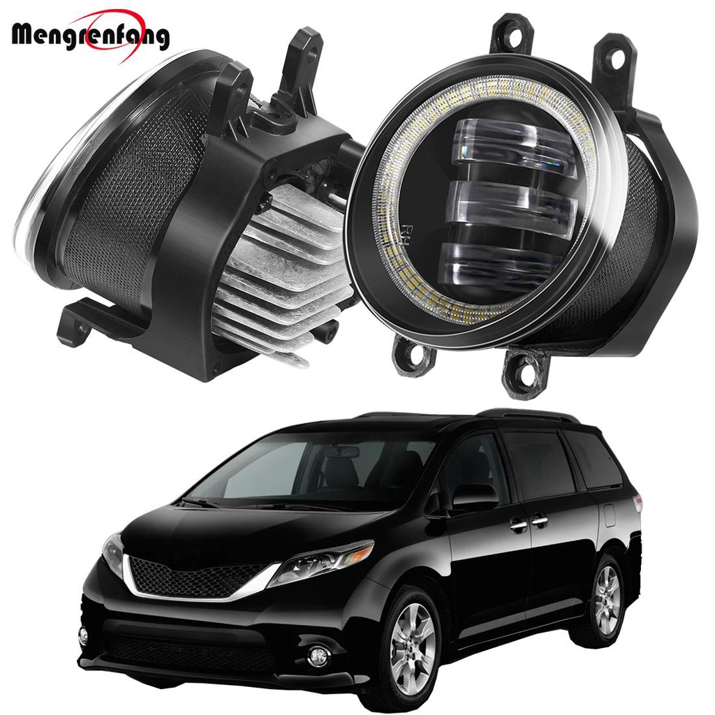 2 Pieces Fog Light Assembly For Toyota Sienna 20092013 30W Car Left
