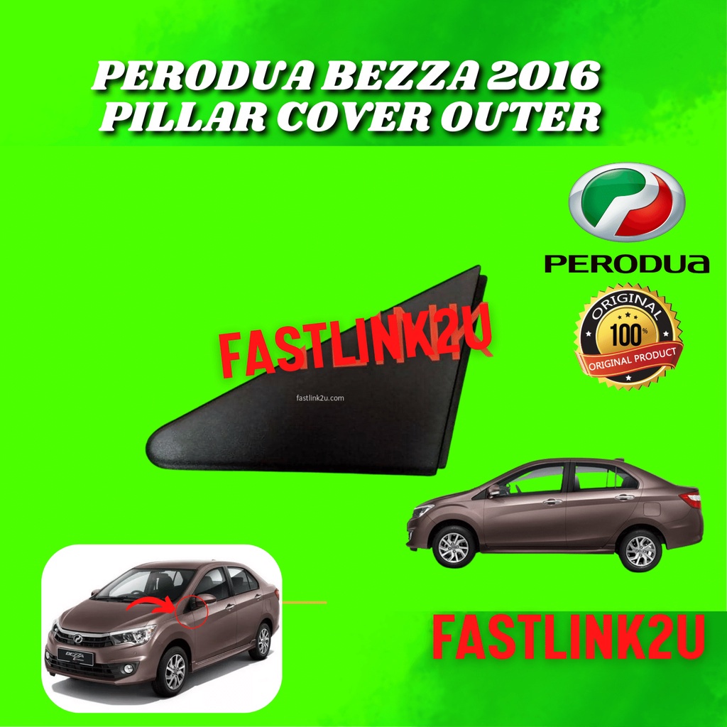 Original Perodua Bezza 2016 Pillar Cover Outer Tiga Segi Kecil Tepi ...