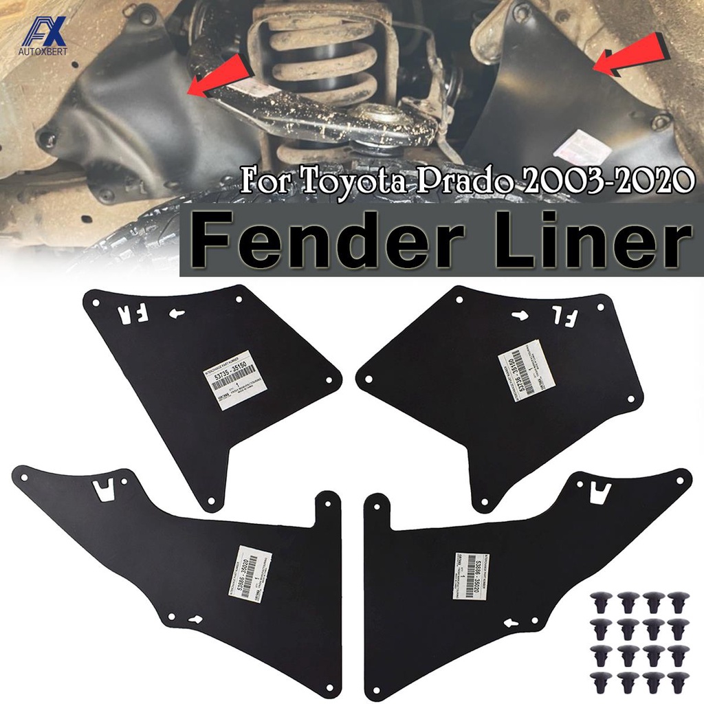 4x Black Mud Flaps Splash Guards For Toyota FJ Cruiser 2007-2014 (Front & Rear)