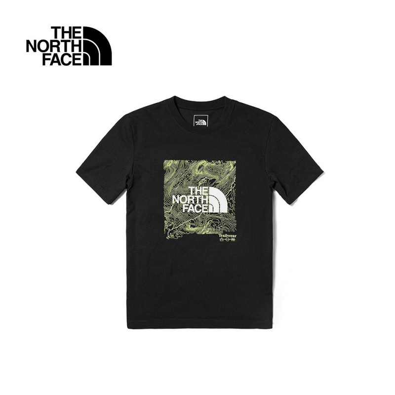 The North Face Men's Trailwear Logo Short Sleeve T-Shirt TNF Black ...