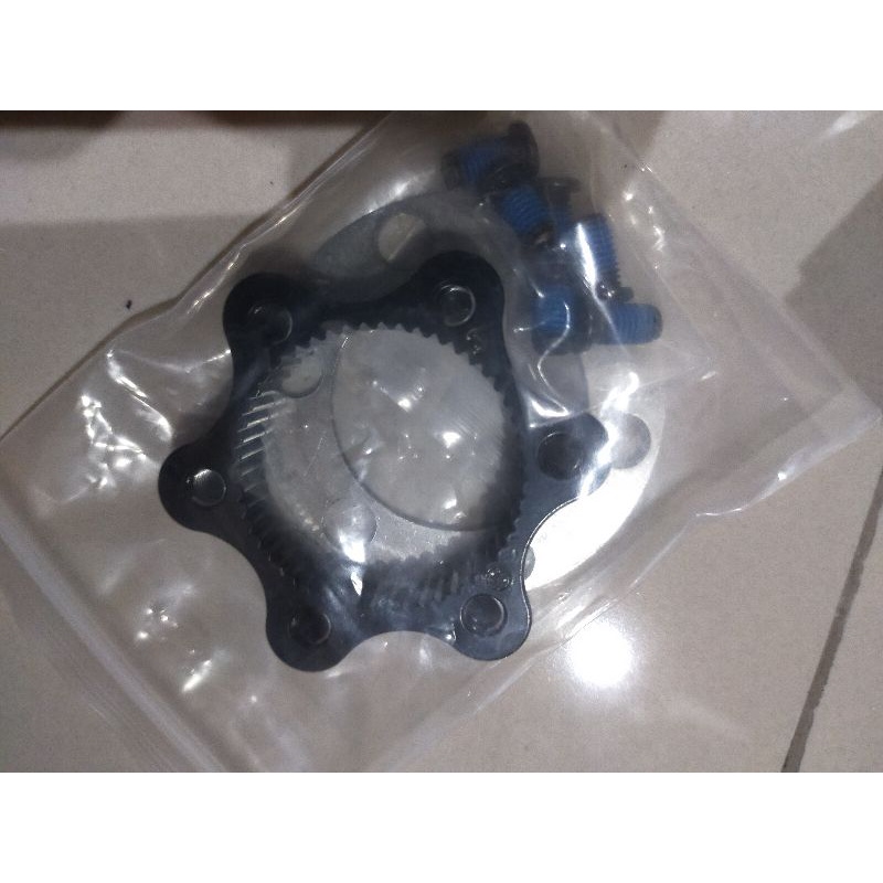 rotor center lock to 6 bolt converter adaptor conversion adaptor from