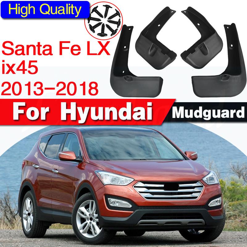 Car Mud Flaps For Hyundai Santa Fe LX ix45 2013 2018 Santafe Mudflaps
