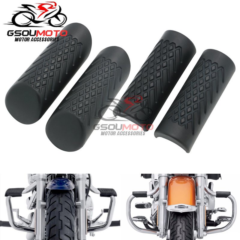 3133MM Universal Engine Guard Rubber Anchors For Harley Softail FatBoy