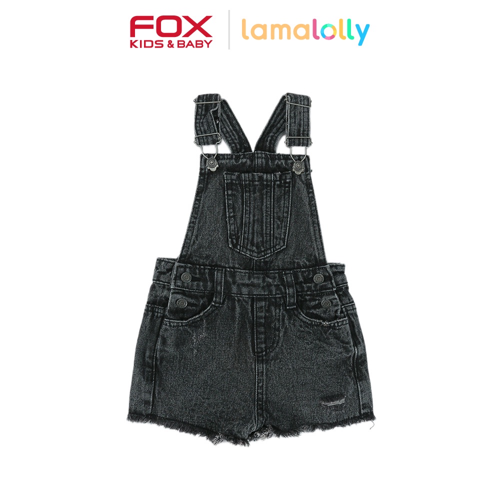 FOX Kids Girl Black Denim Pinafore Dress | Shopee Malaysia