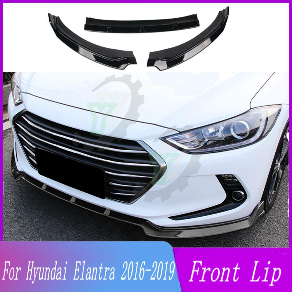 3PCS Car Front Bumper Lip Spoiler Splitter Diffuser Detachable Body Kit ...