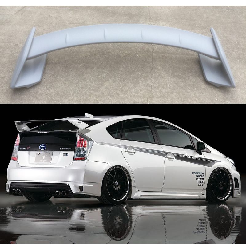 Car Styling ABS Plastic Material Unpainted Color Rear Trunk Boot Wing ...
