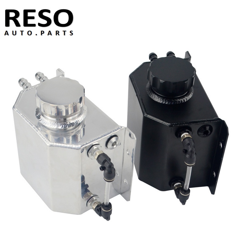 RESO 1L Oil Catch Can Reservoir Tank With Drain Plug Breather Oil