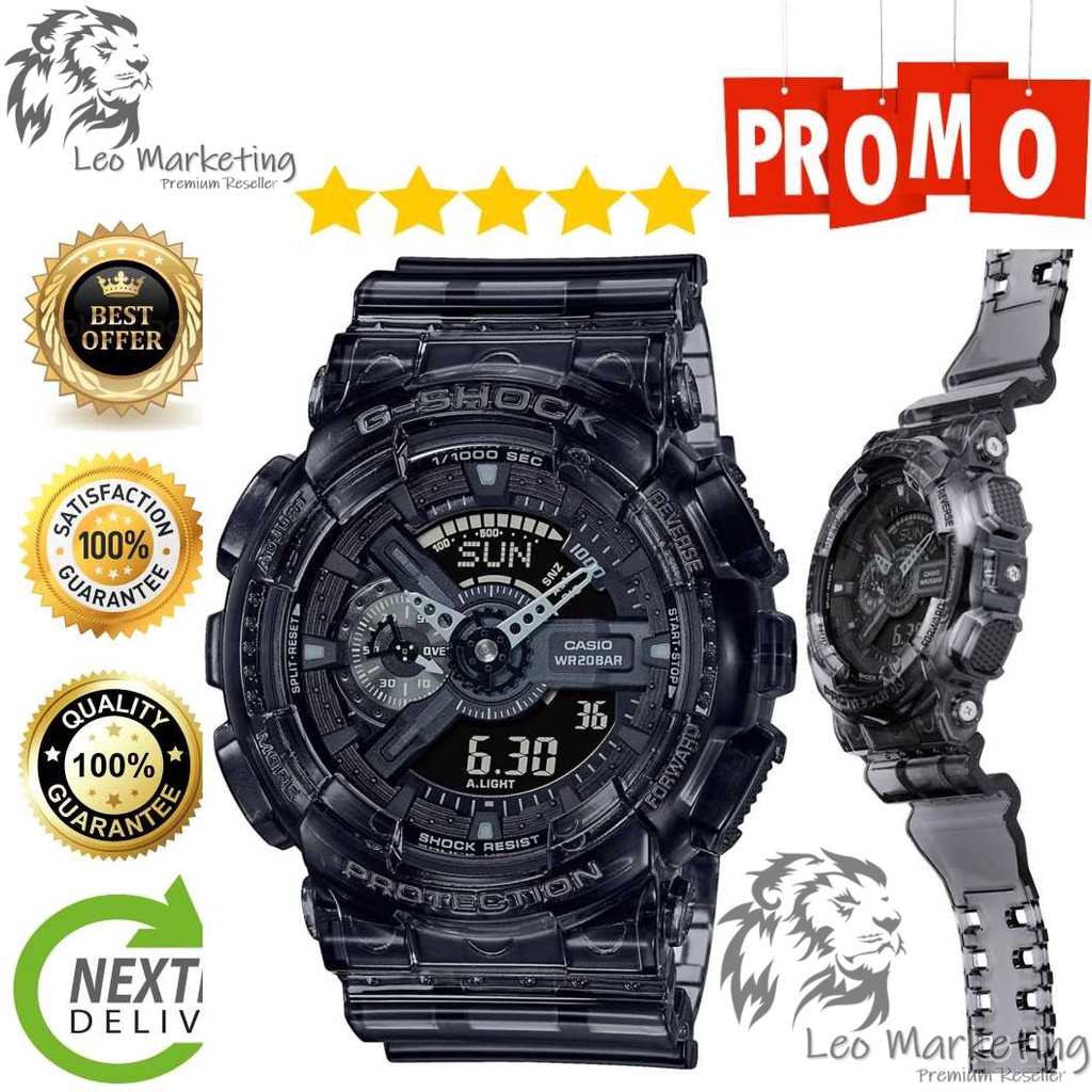 100%Ori Japan Made GA110 Black Jelly GA-110SKE-8AJF Unisex wrist watch ...