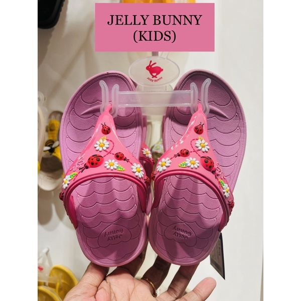 NEW AUTHENTIC JELLY BUNNY KIDS FLIP FLOPS PINK Shopee Malaysia