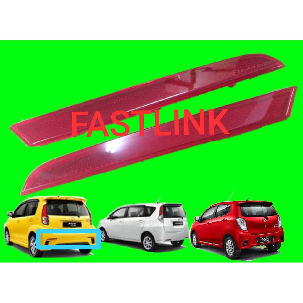 Fastlink Perodua Myvi Alza Axia Se Advanced Rear Bumper Reflector 100