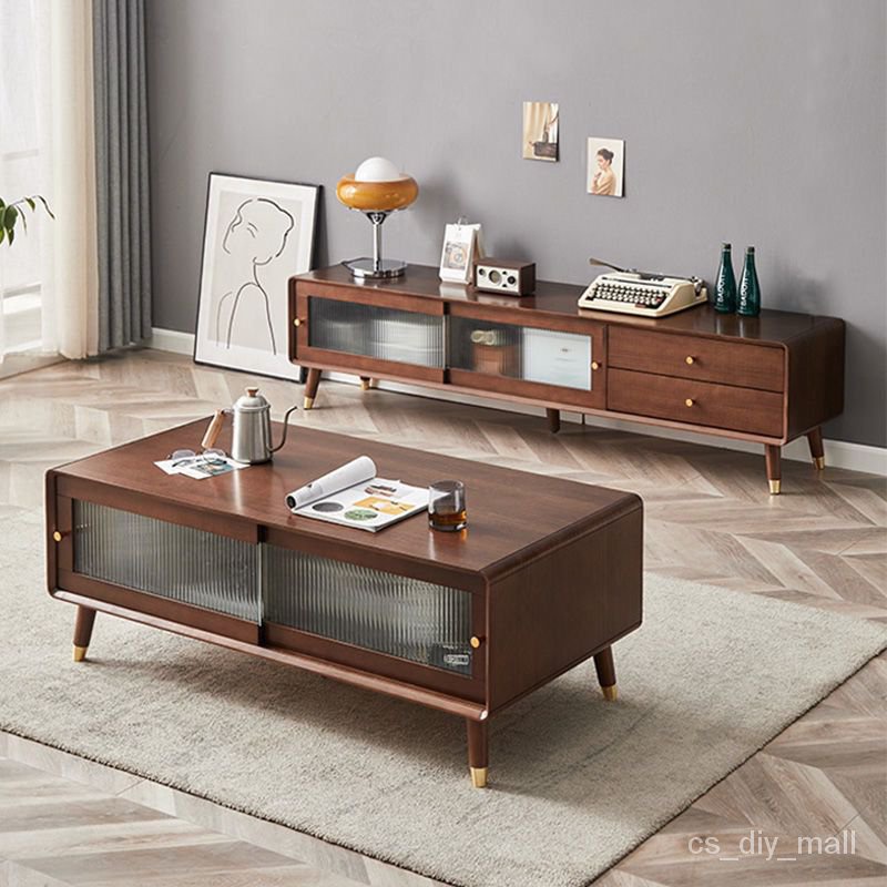 Multipurpose Solid Wood Furniture TV Coffee Table, and